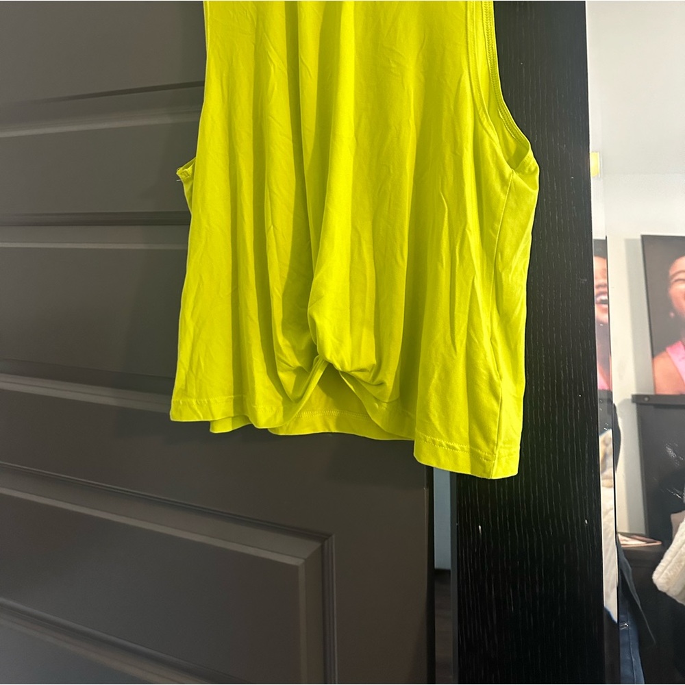 Acid yellow Adidas Tank. Great Condition. Worn once.